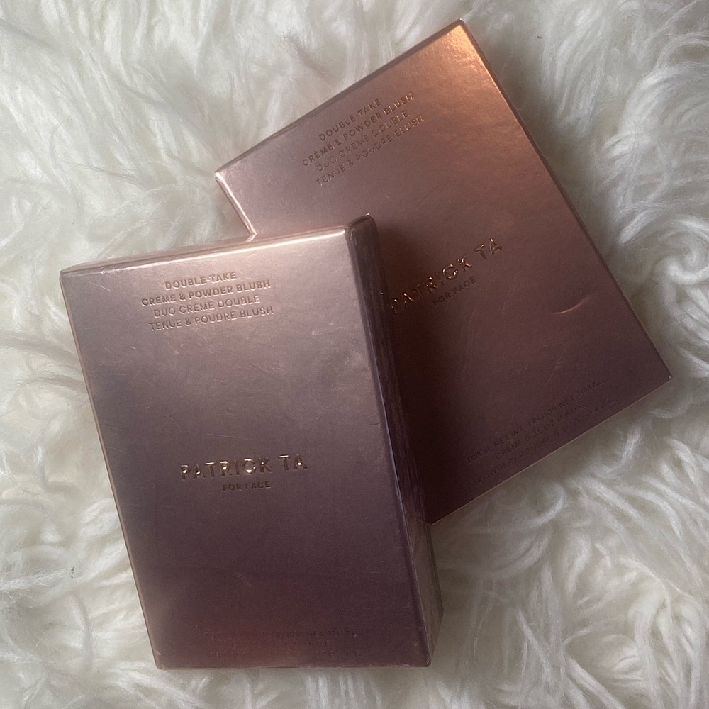 Two Patrick Ta “She’s Wanted” Crème and Powder Duo Palette Blushes